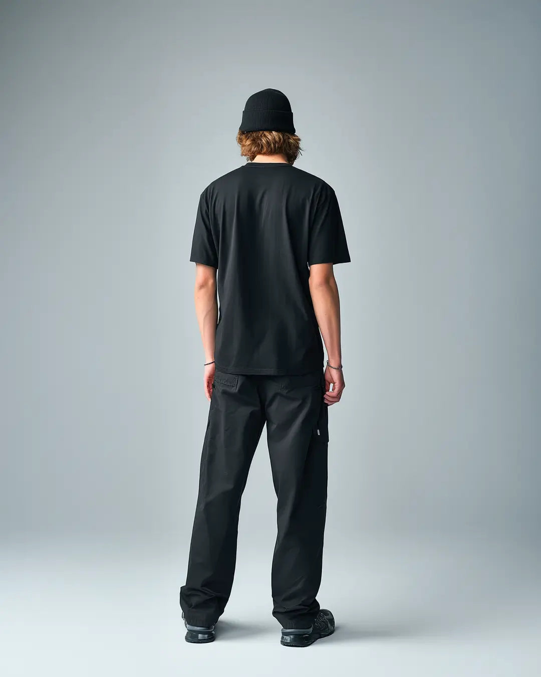 Solid Black Supima Cotton (Round Neck T-shirt)