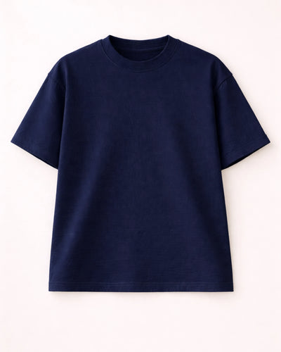 Royal Blue Solid Oversized T-Shirt India | Bee & Beaver