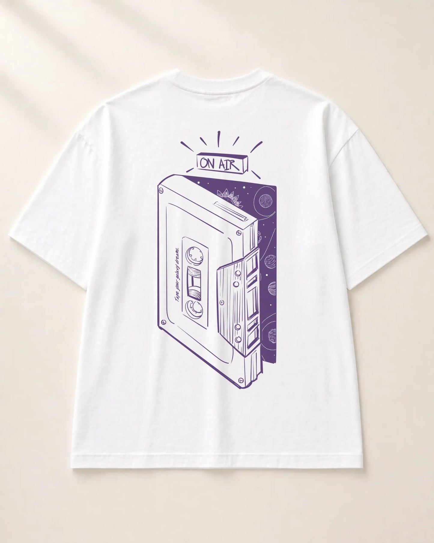 Galaxy Dreams White Oversized T-Shirt India | Bee & Beaver