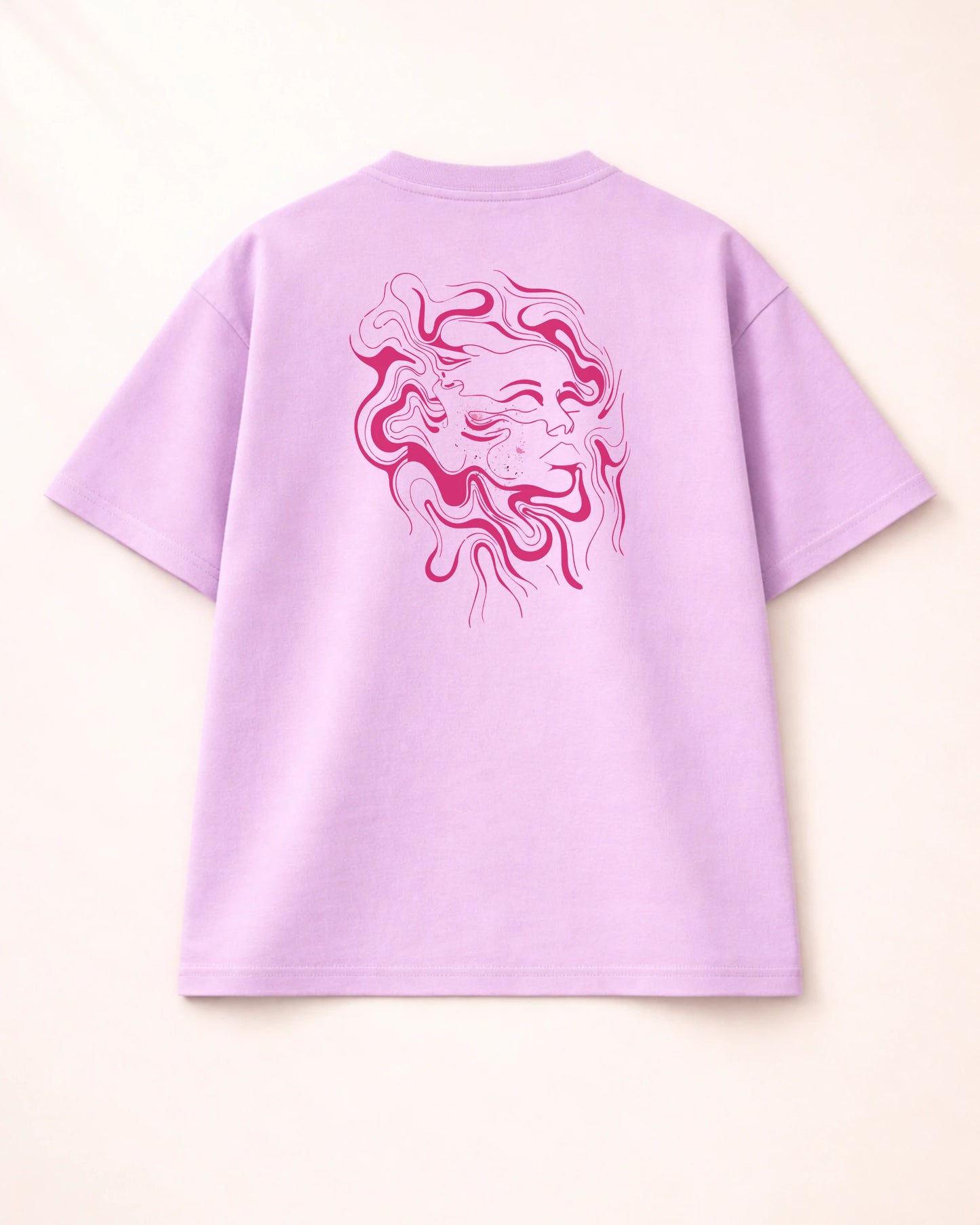 Organised Chaos Lavender Oversized T-Shirt India | Bee & Beaver