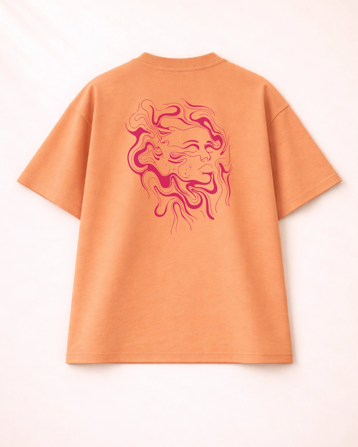 Organised Chaos Peach Oversized T-Shirt India | Bee & Beaver