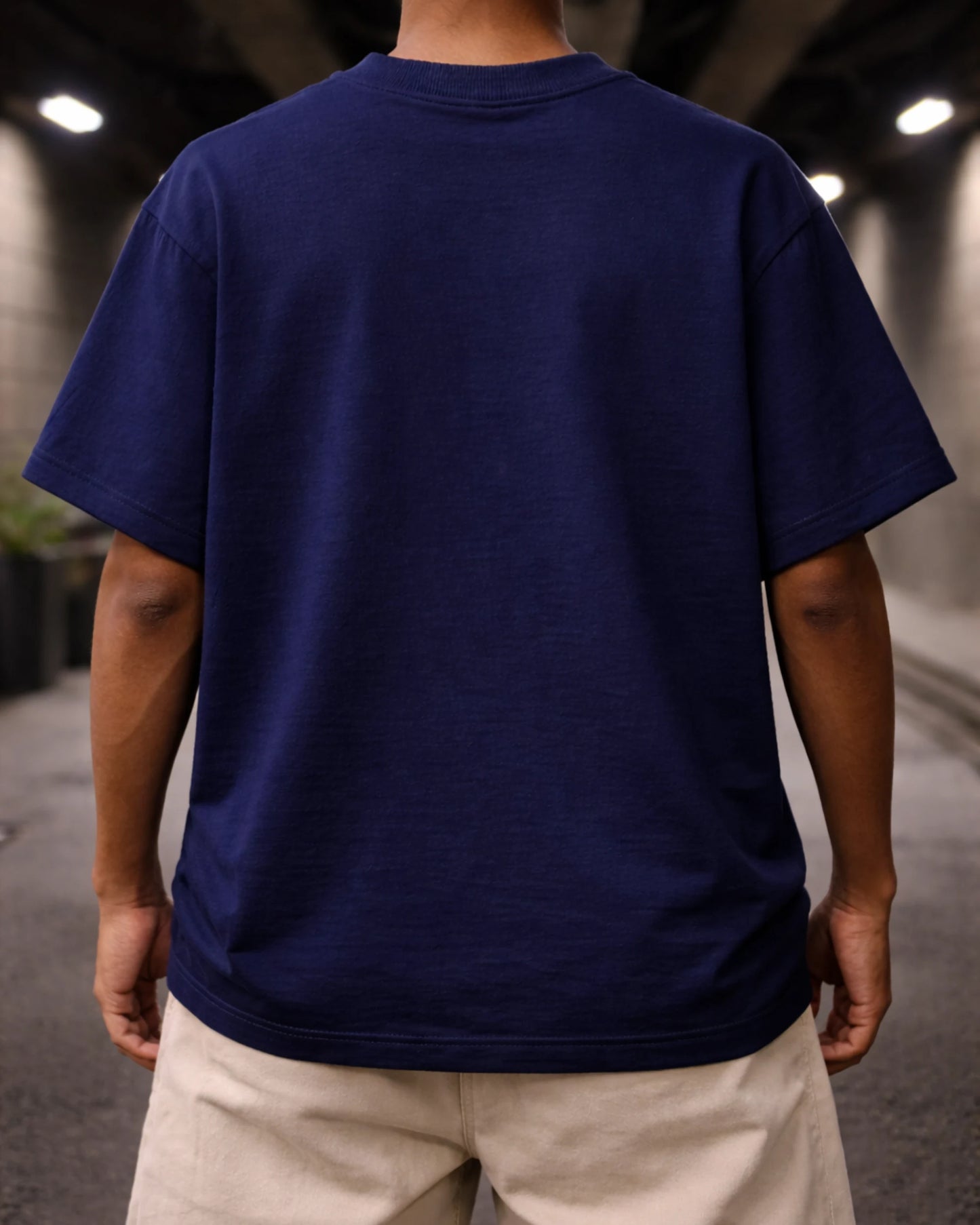 Royal Blue Unisex Solid Oversized T-Shirt | Bee & Beaver