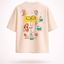 Beautiful Chaos Beige Abstract Graphic Tee India | Bee & Beaver