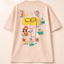 Beautiful Chaos Beige Oversized T-Shirt India | Bee & Beaver