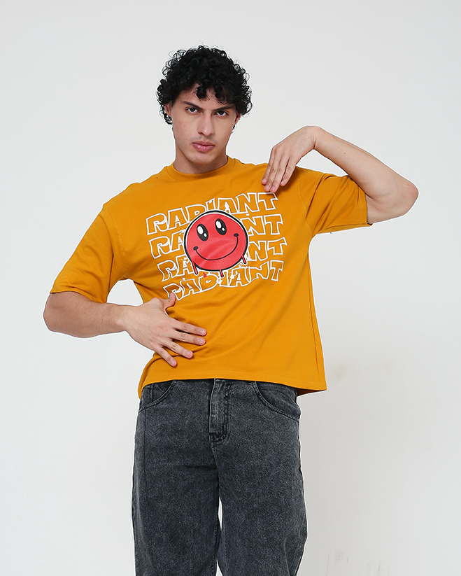 Radiant Smiley - Mustard Yellow