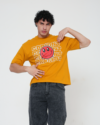 Radiant Smiley - Mustard Yellow