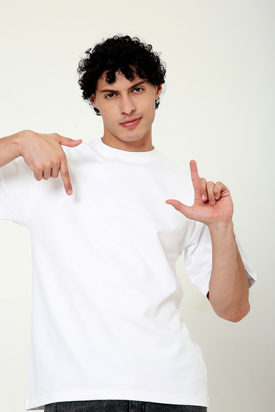 Oversized T-shirt Solid Combo