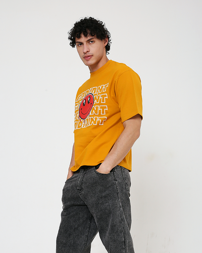 Radiant Smiley - Mustard Yellow