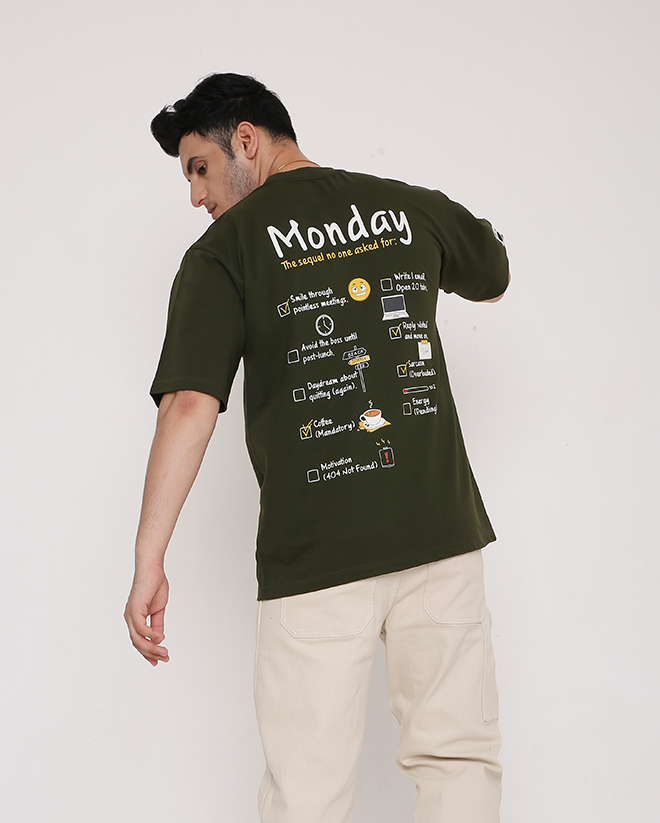 Monday Blues - Olive Green