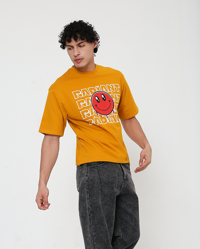 Radiant Smiley - Mustard Yellow