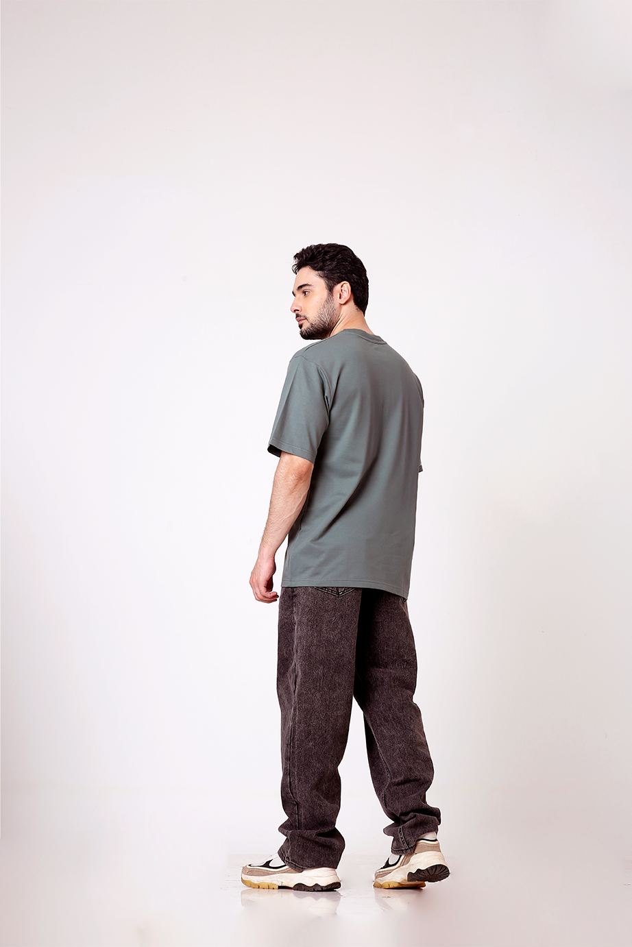 Oversized T-shirt Solid Combo