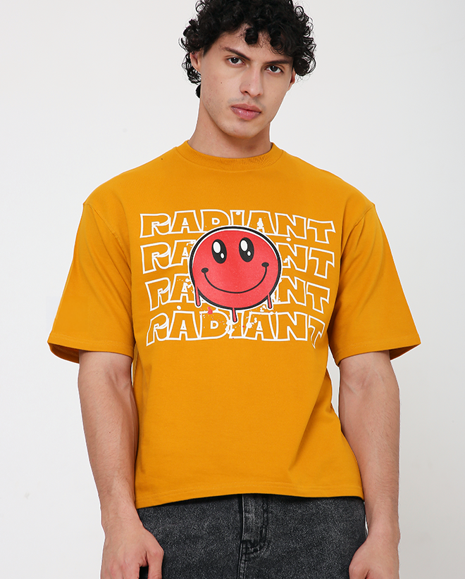 Radiant Smiley - Mustard Yellow