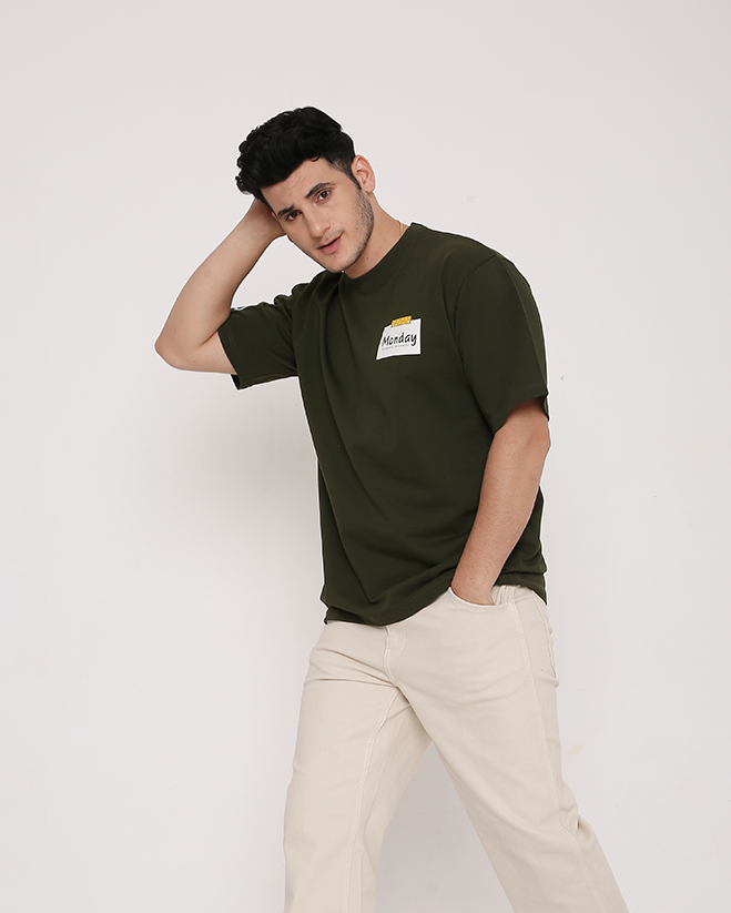 Monday Blues - Olive Green