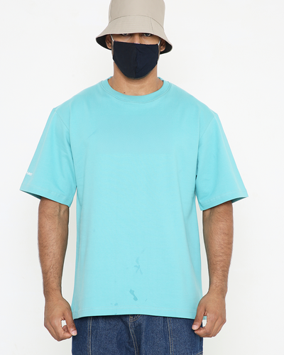 Solid OS tee – Turquoise Blue