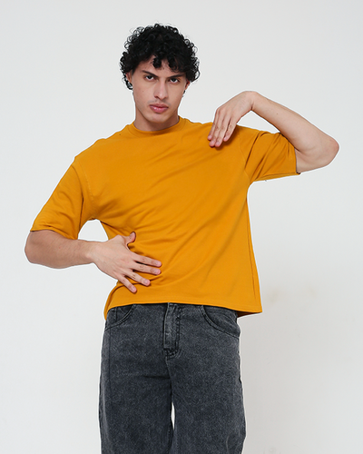 Solid OS tee – Mustard Yellow
