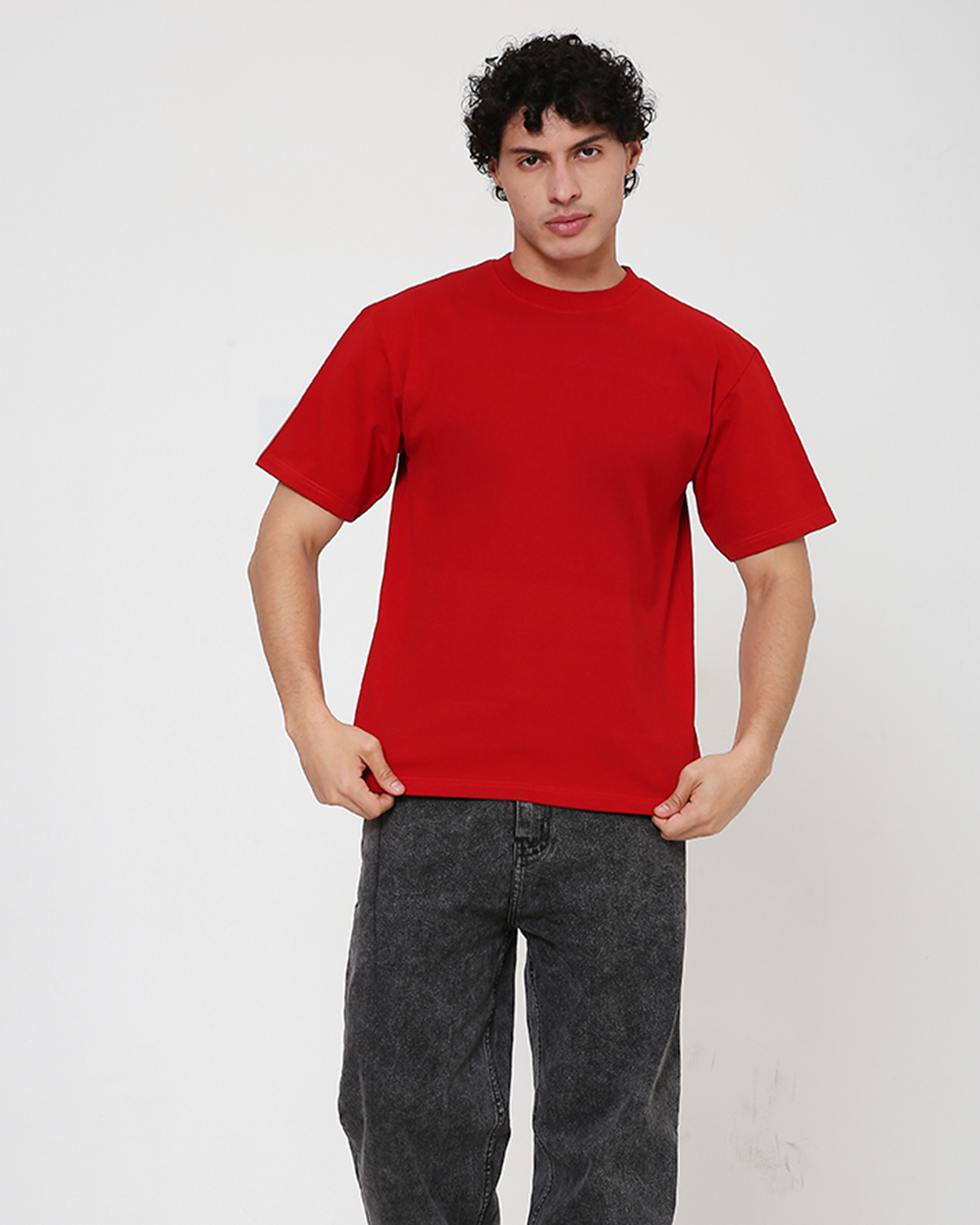Solid OS tee – Crimson Red