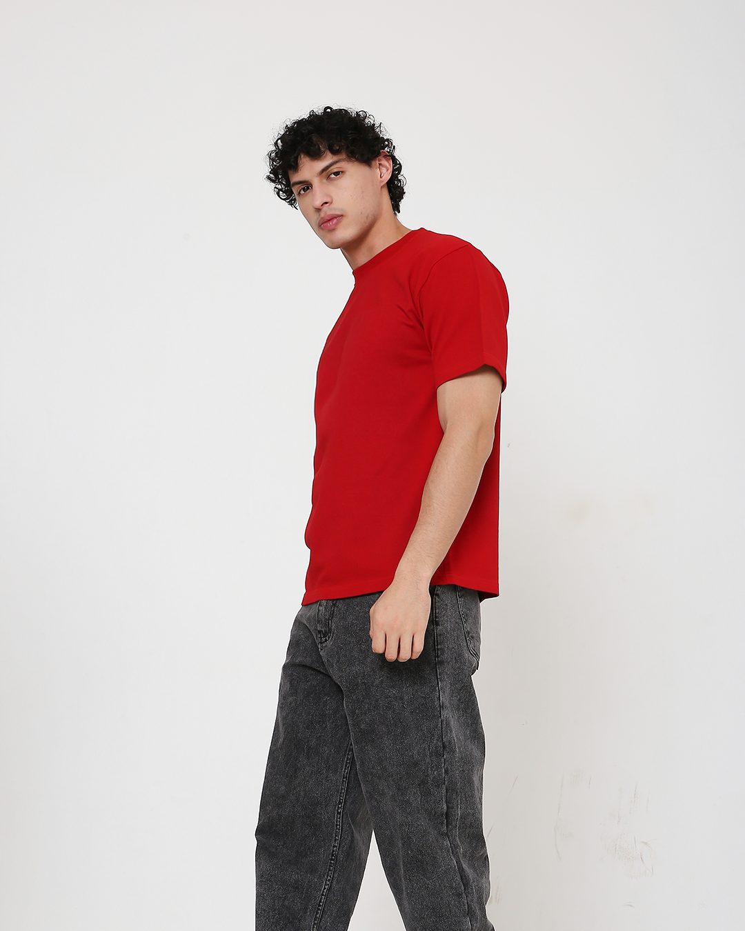 Solid OS tee – Crimson Red
