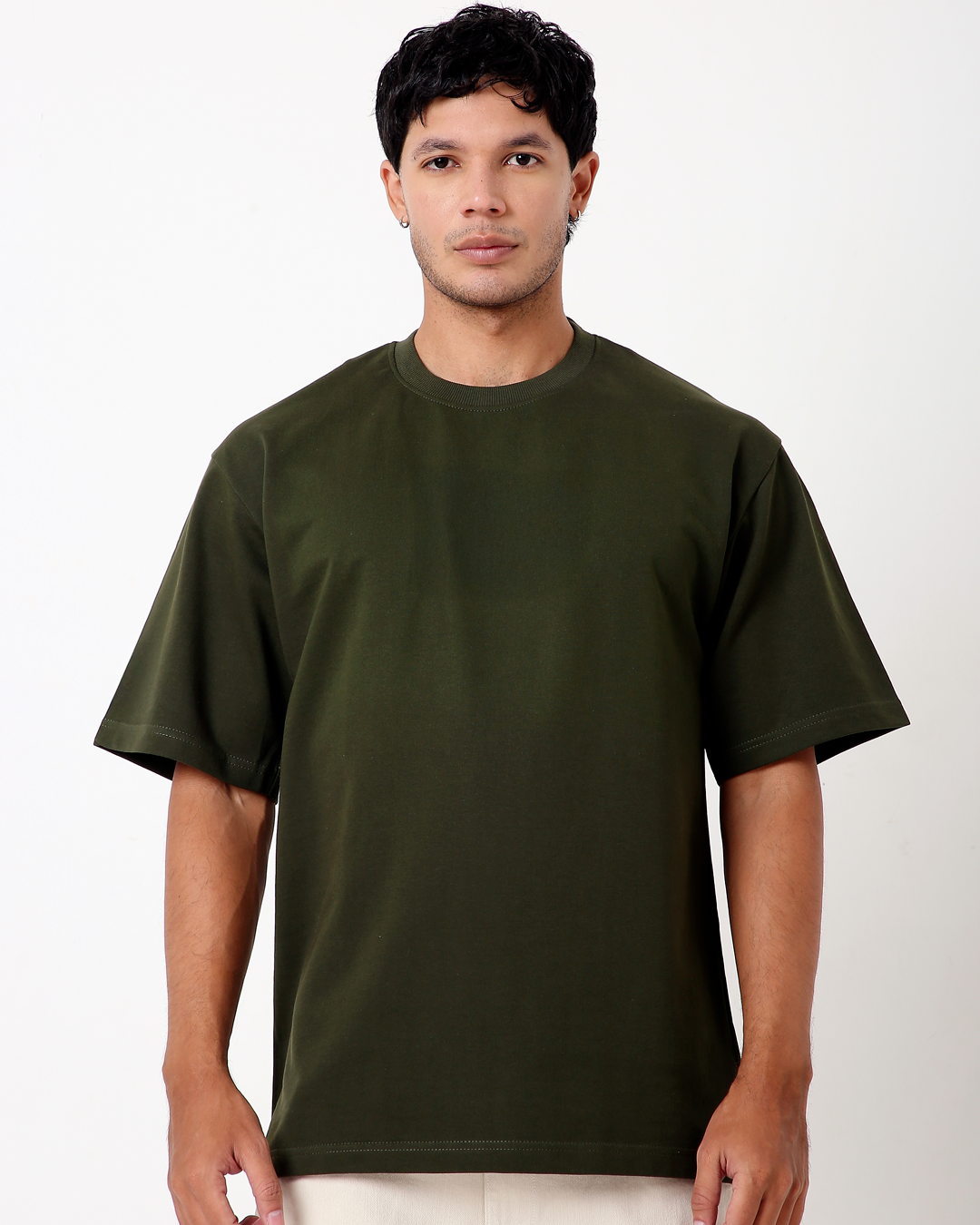 Solid OS tee – Olive Green