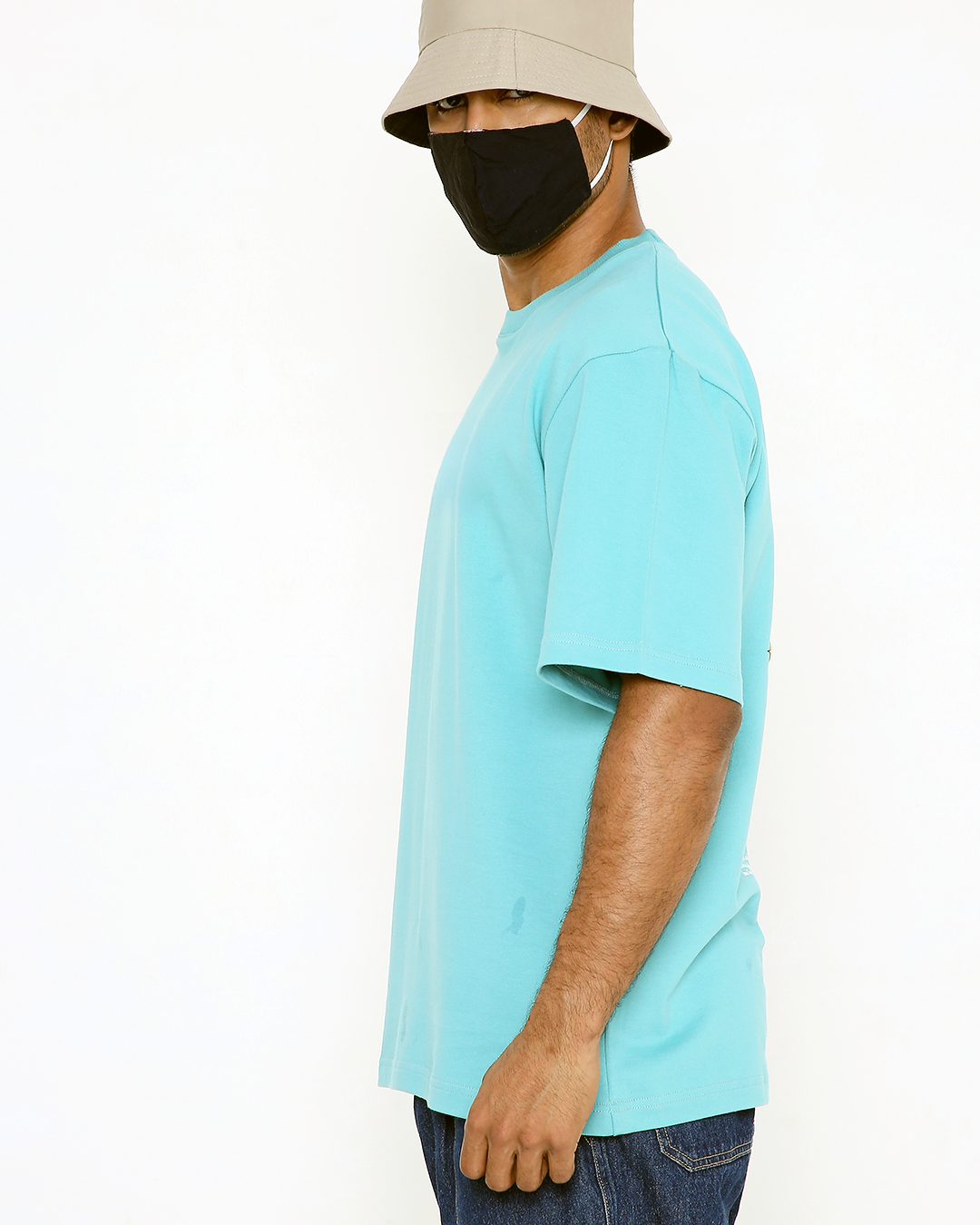 Solid OS tee – Turquoise Blue