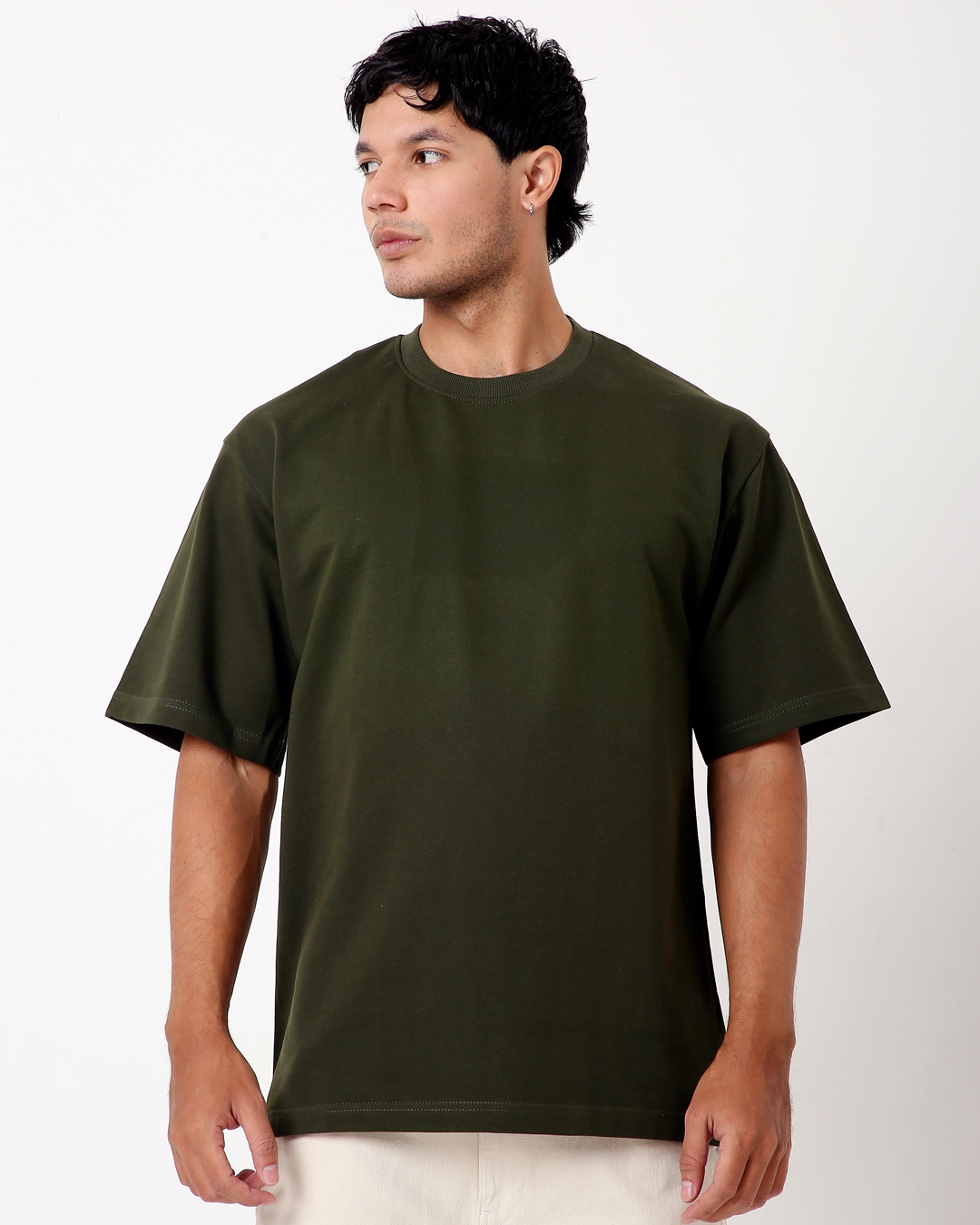 Solid OS tee – Olive Green
