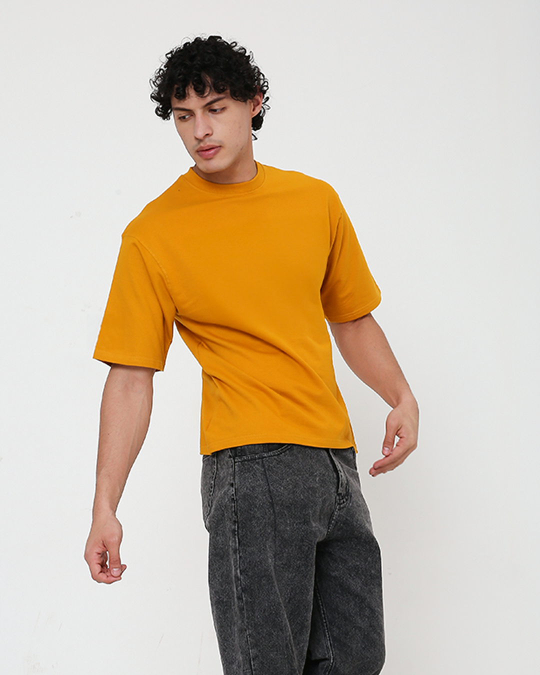 Solid OS tee – Mustard Yellow