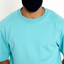 Solid OS tee – Turquoise Blue