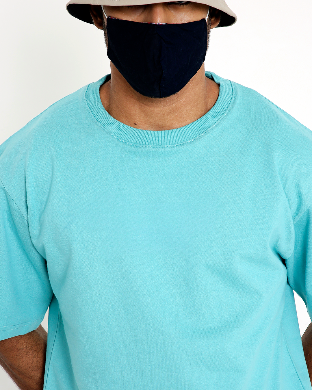 Solid OS tee – Turquoise Blue