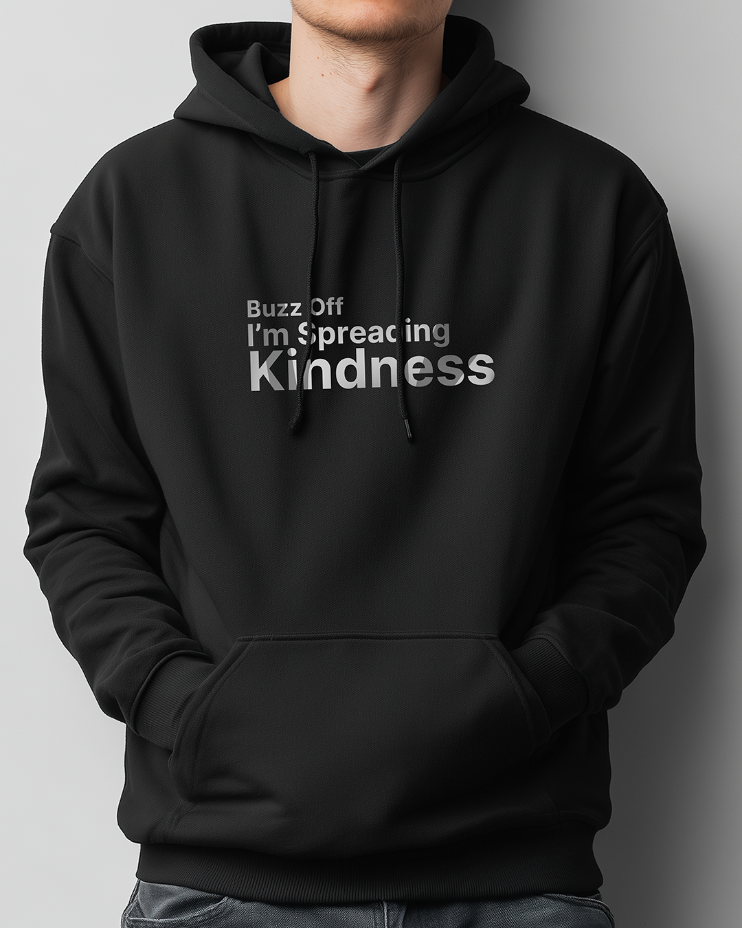 Buzz Off - Hoodie- Black