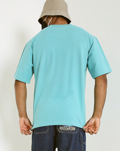 Solid OS tee – Turquoise Blue