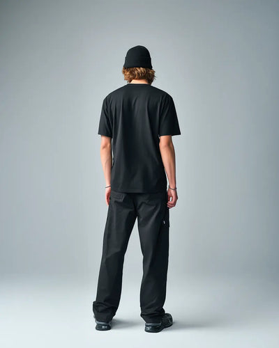 Solid Black Supima Cotton (Round Neck T-shirt)
