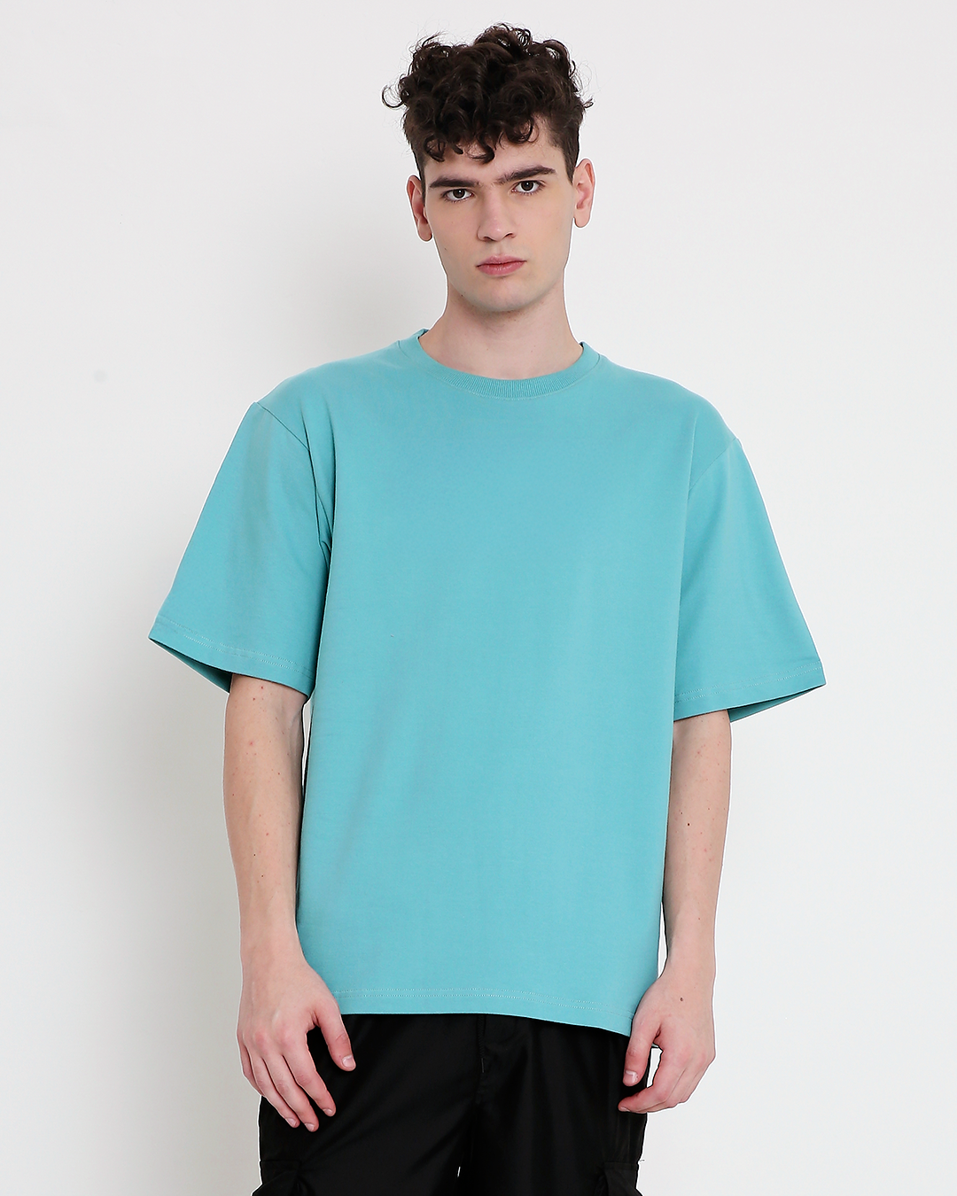 Solid OS tee – Turquoise Blue
