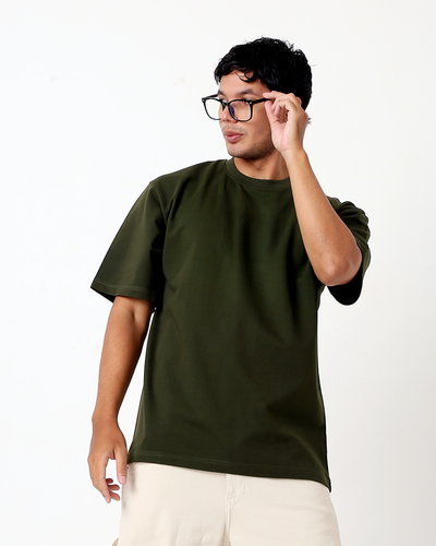 Solid OS tee – Olive Green