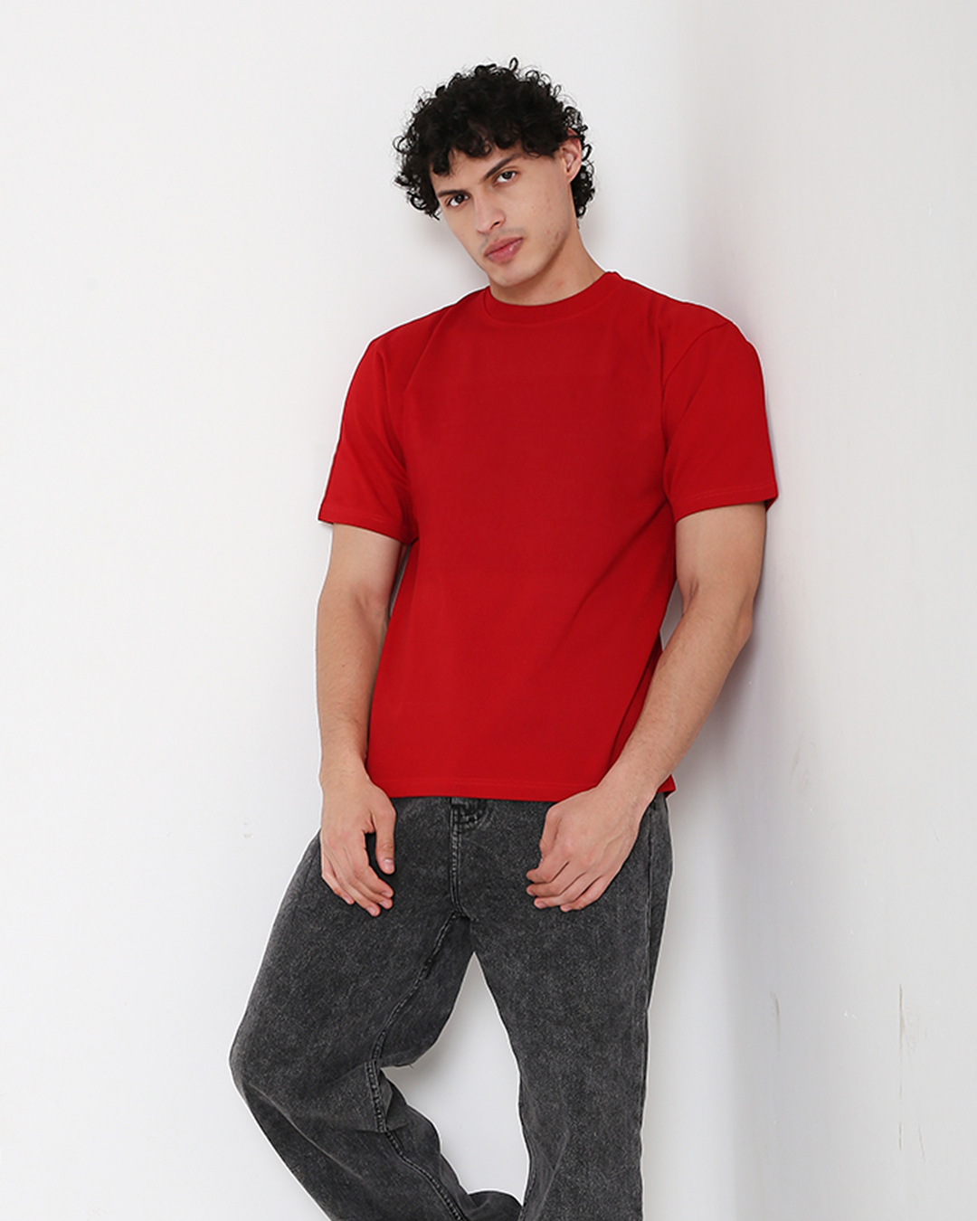 Solid OS tee – Crimson Red