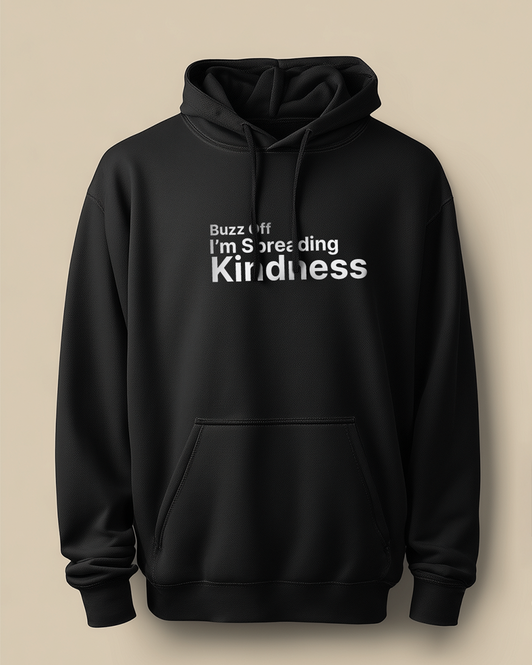 Buzz Off - Hoodie- Black