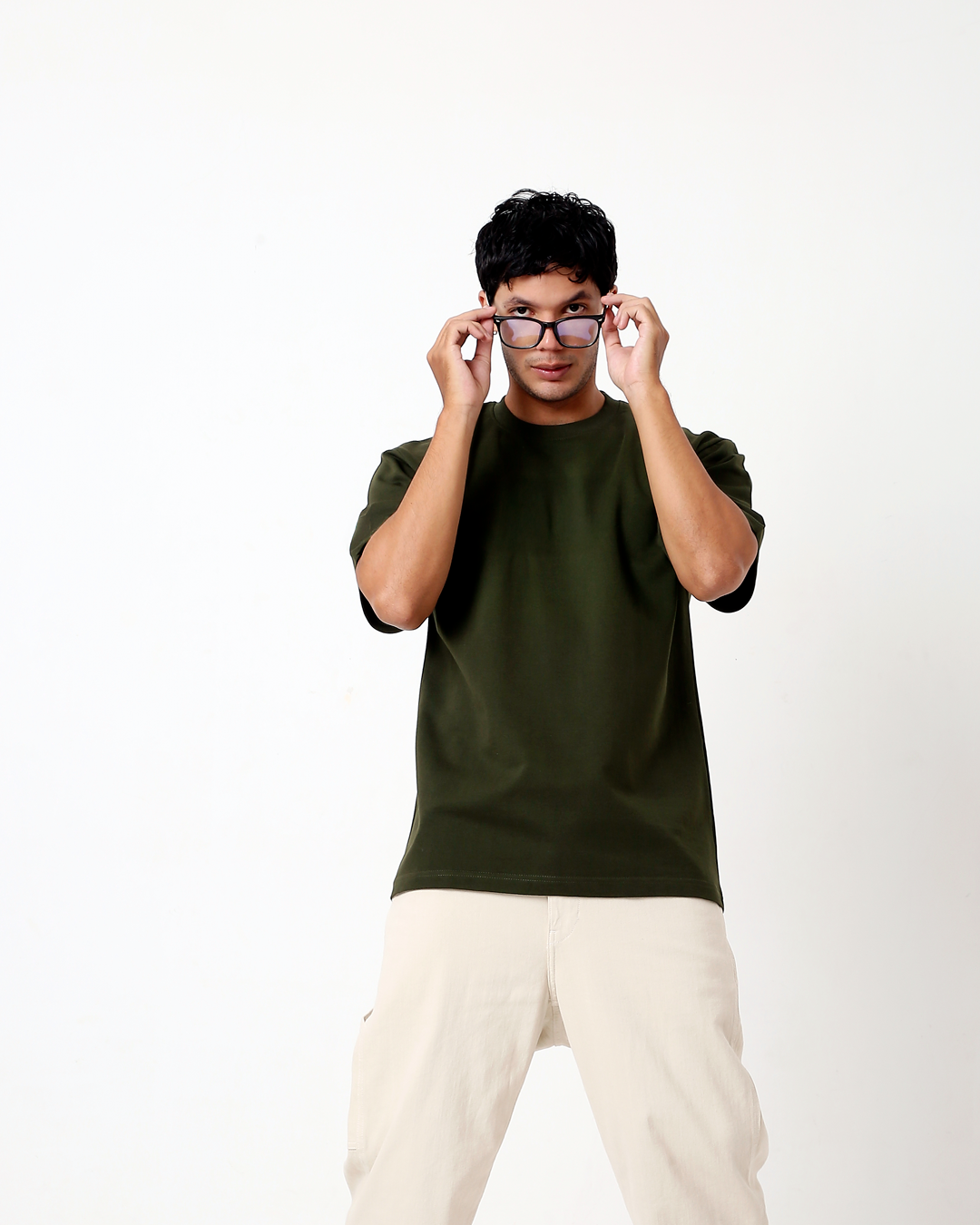 Solid OS tee – Olive Green