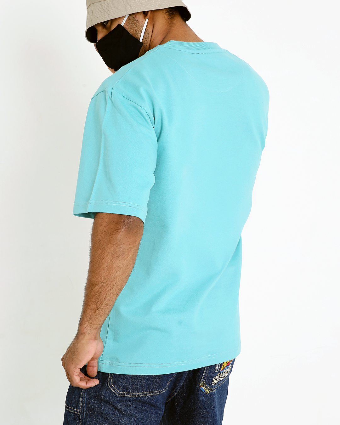 Solid OS tee – Turquoise Blue