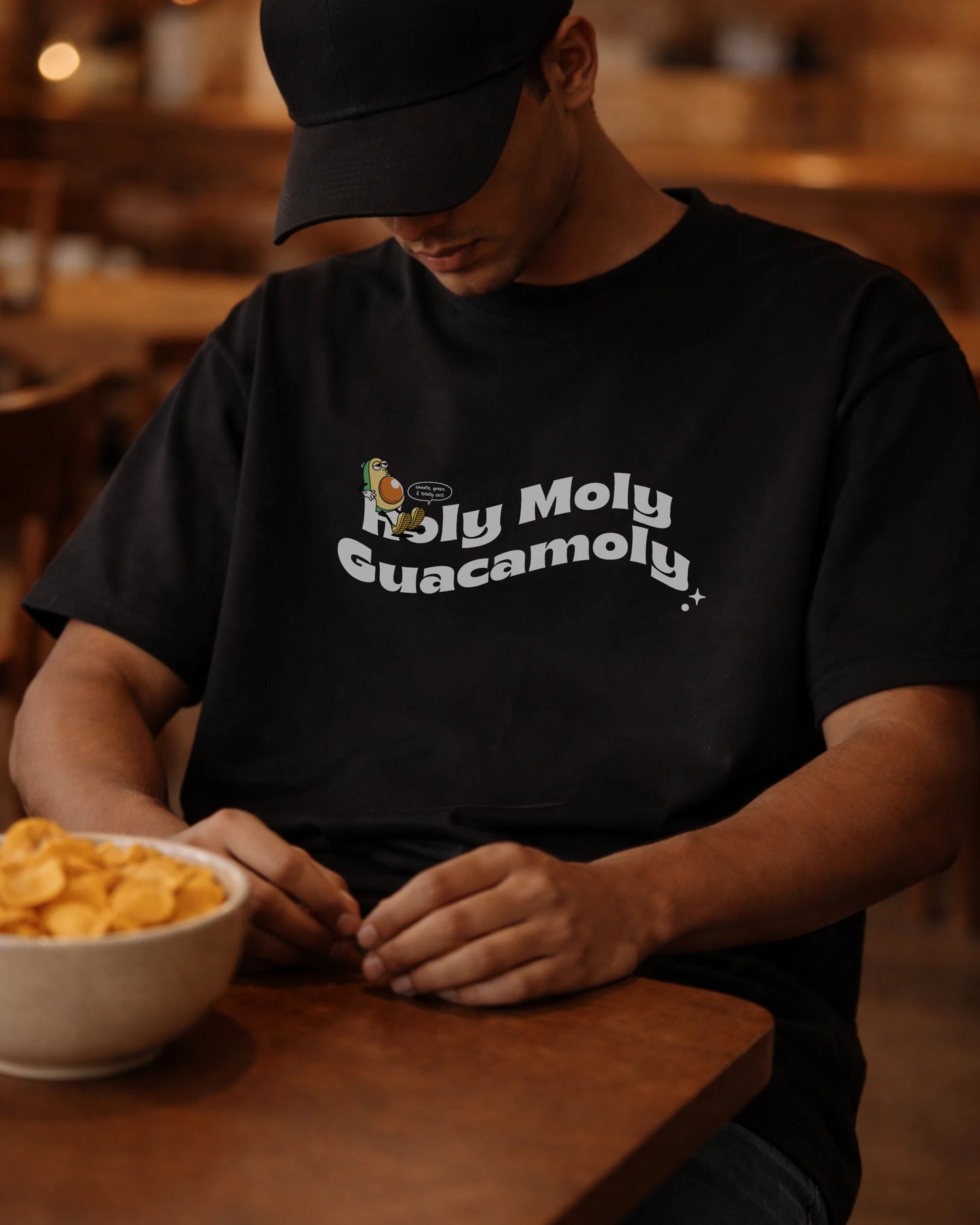 Holy Moly Guacamoly 240 GSM Drop Shoulder Tee | Bee & Beaver