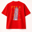 Travel Pisa Crimson Red Oversized T-Shirt India | Bee & Beaver