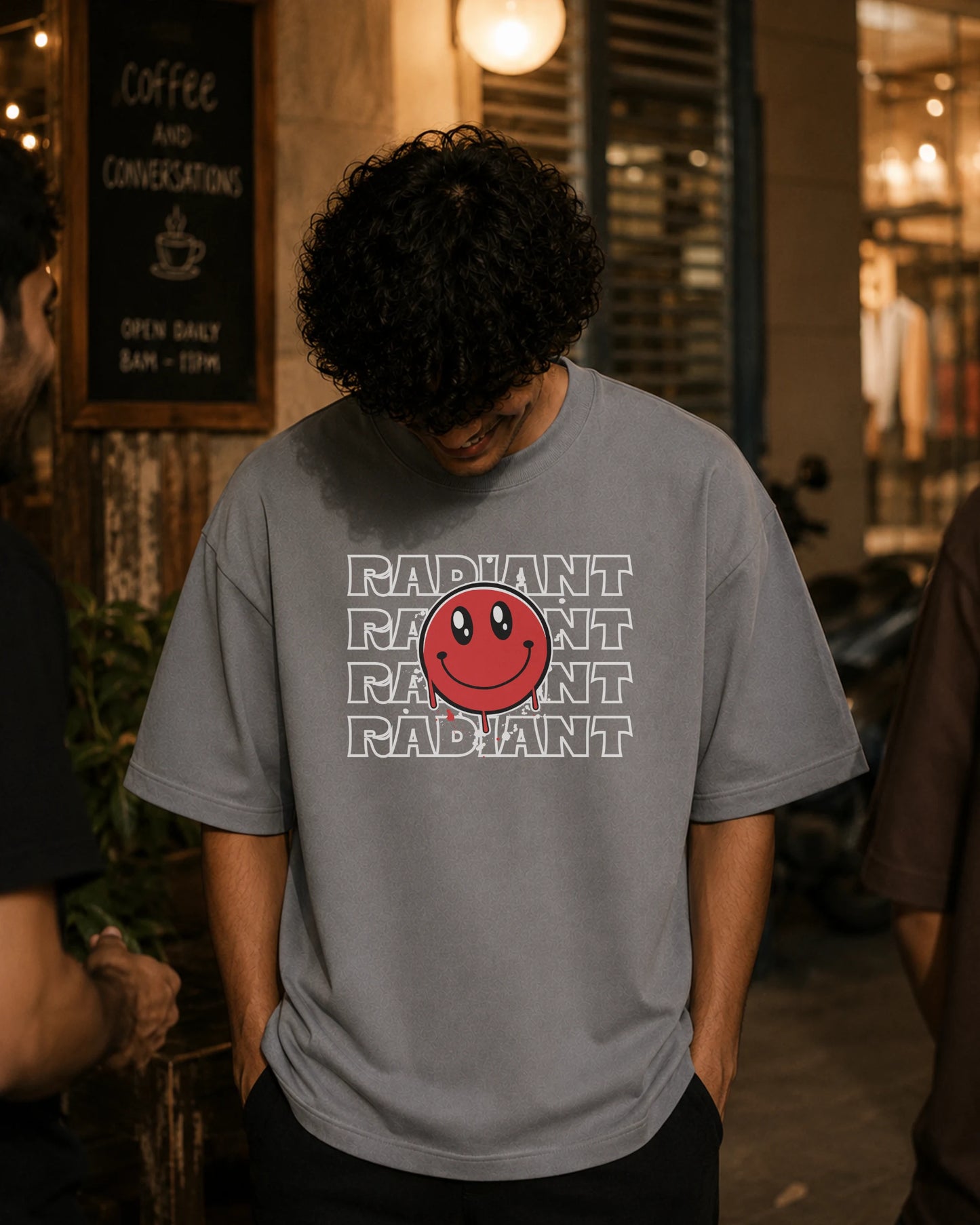 Radiant Smiley — Cool Grey — 3