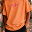 Organised Chaos 240 GSM Peach Oversized Tee | Bee & Beaver