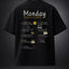 Monday Blues Black Funny Graphic Tee India | Bee & Beaver