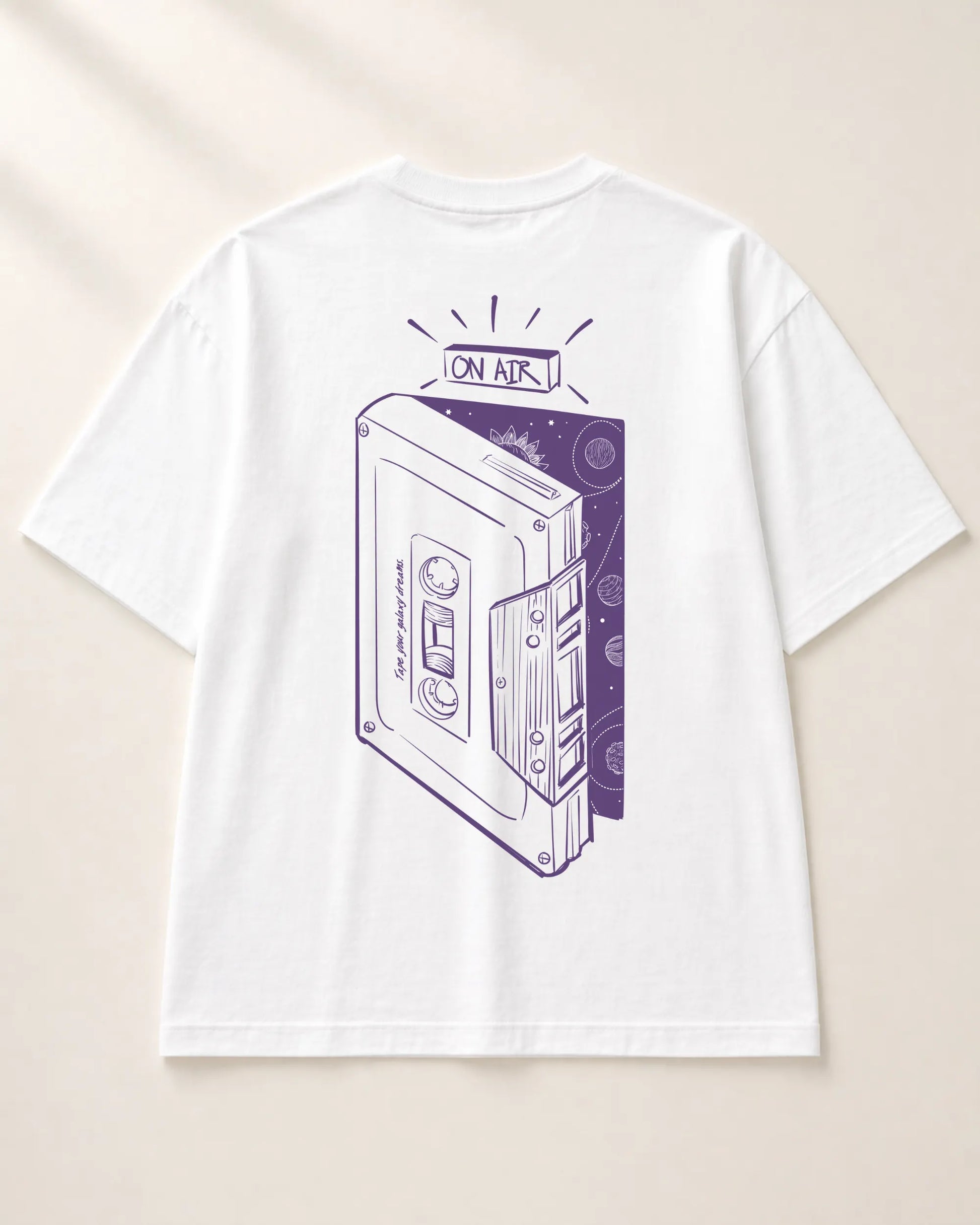 Galaxy Dreams White Oversized T-Shirt India | Bee & Beaver