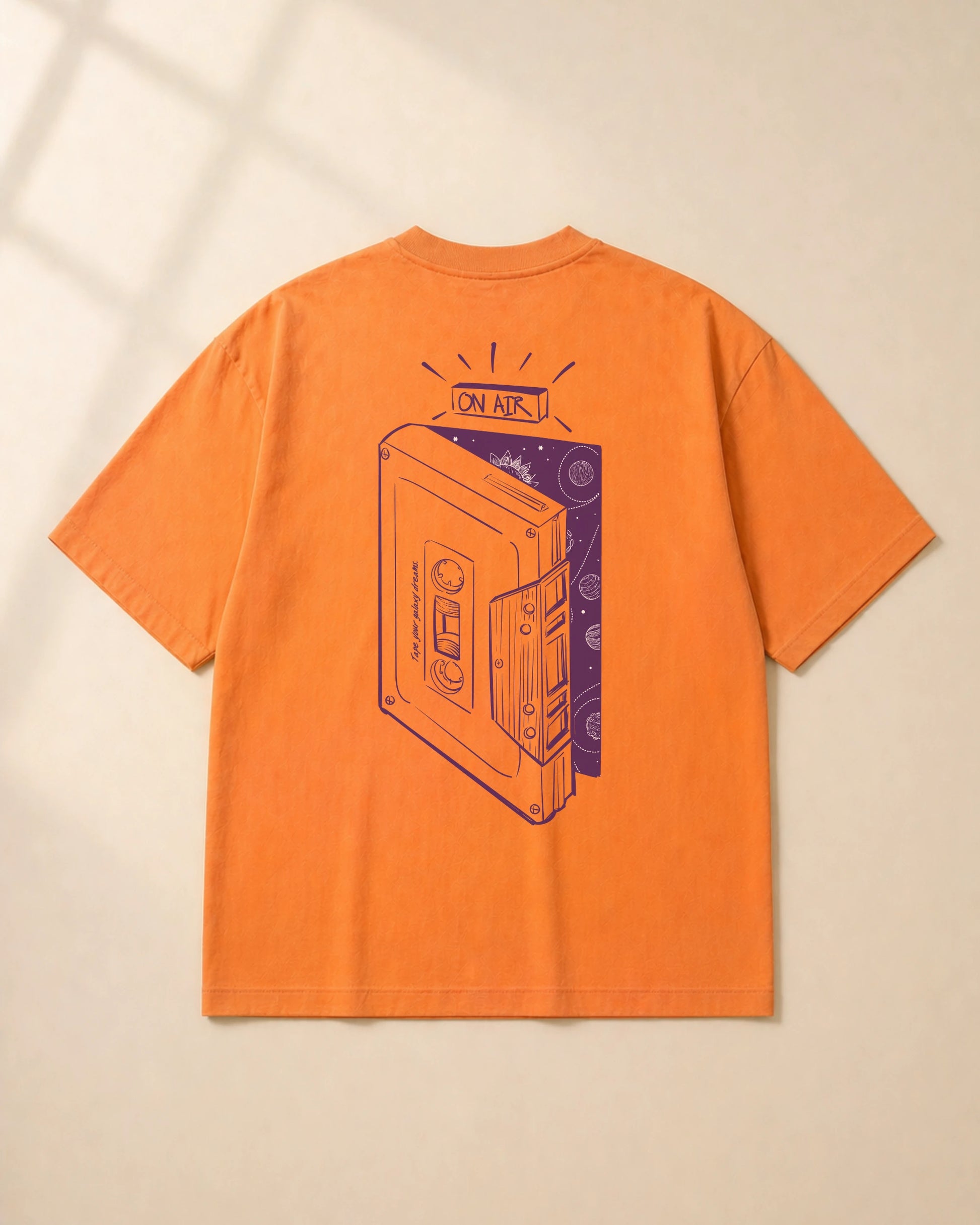 Galaxy Dreams Peach Oversized T-Shirt India | Bee & Beaver