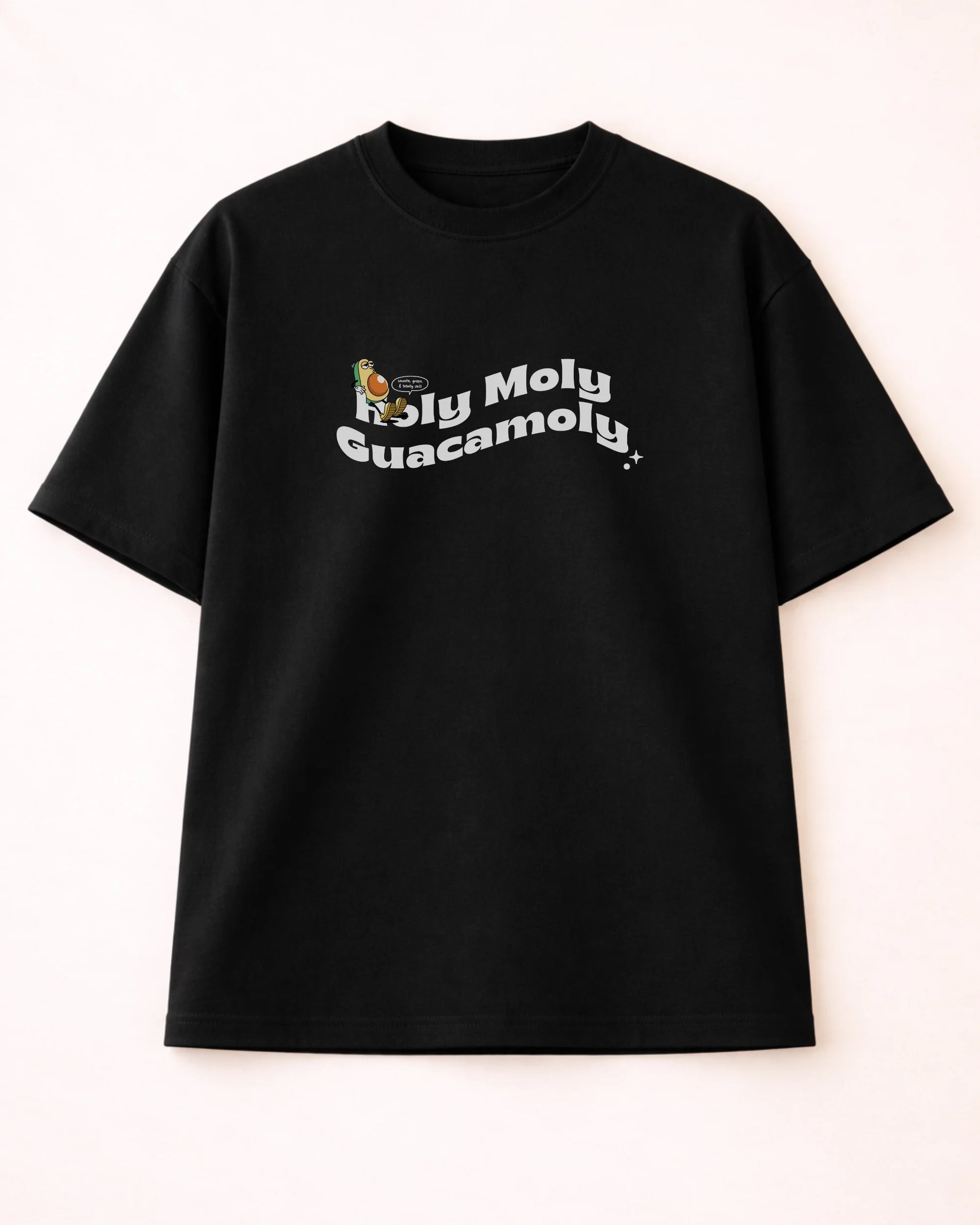 Holy Moly Guacamoly Back Print Oversized T-Shirt | Bee & Beaver