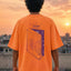 Galaxy Dreams Back Print Peach Graphic Tee | Bee & Beaver