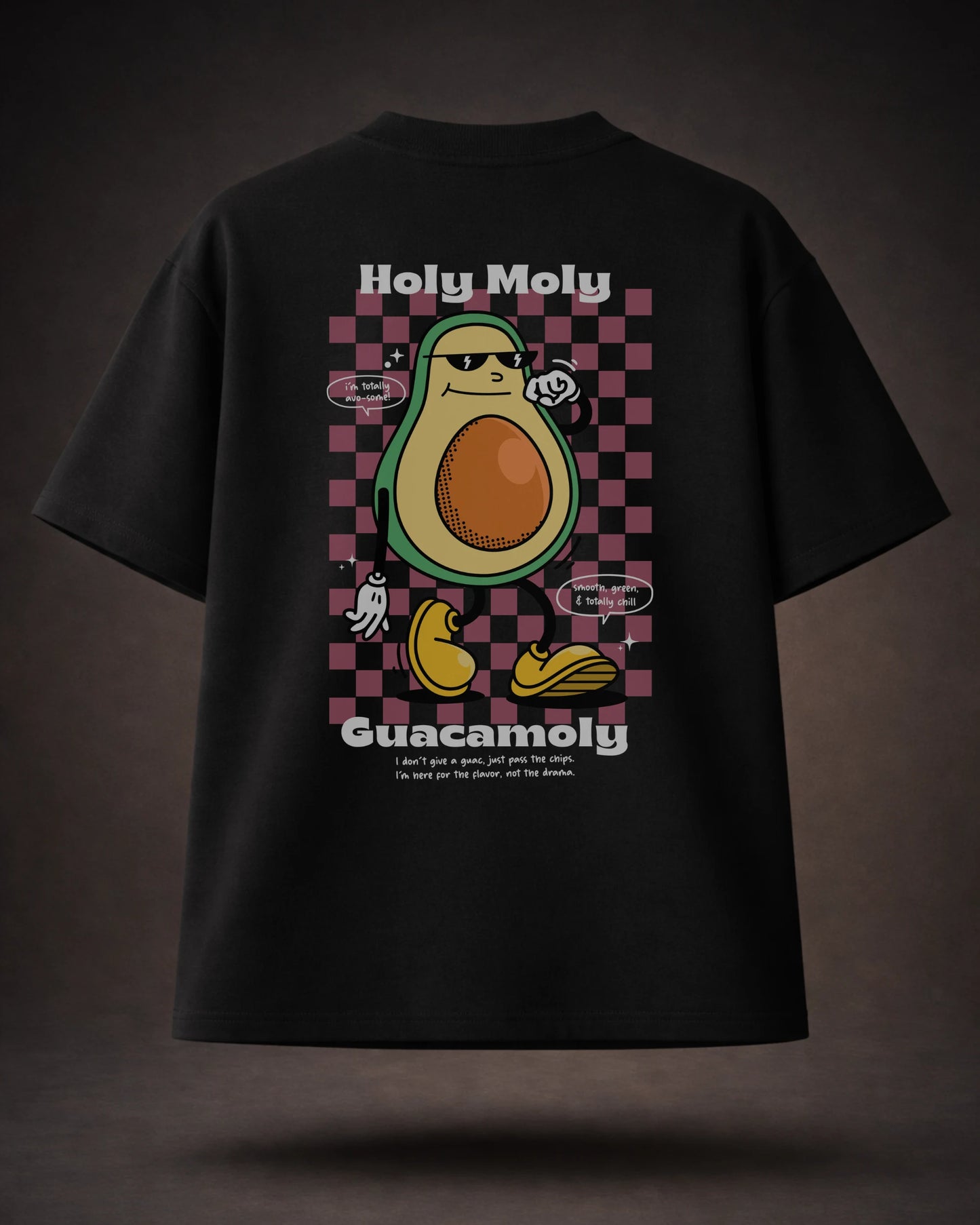 Holy Moly Guacamoly Avocado Graphic Tee India | Bee & Beaver