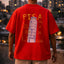 Travel Pisa Back Print Crimson Red Graphic Tee | Bee & Beaver