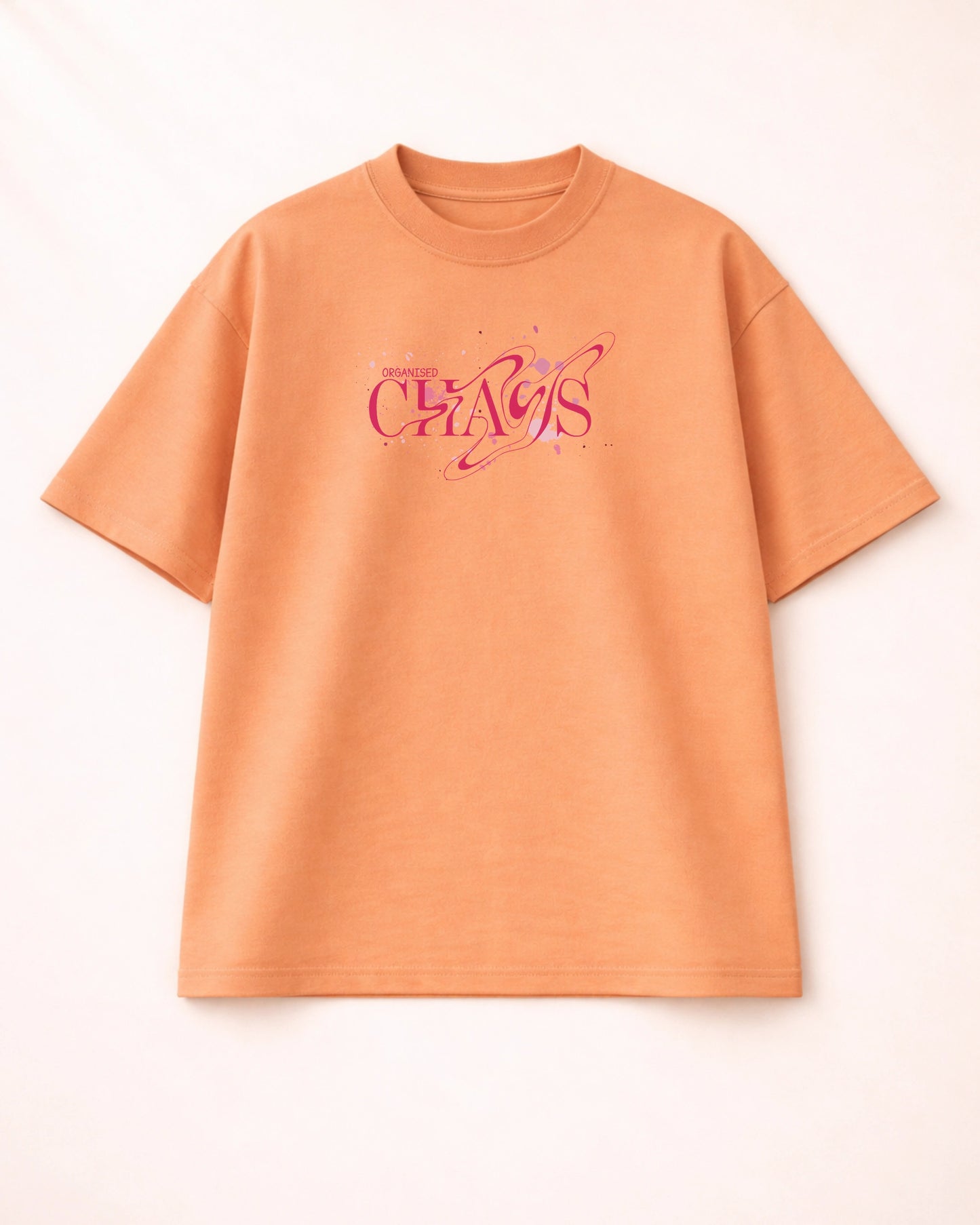 Organised Chaos Peach Unisex T-Shirt | Bee & Beaver