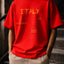 Travel Pisa 240 GSM Crimson Red Oversized Tee | Bee & Beaver