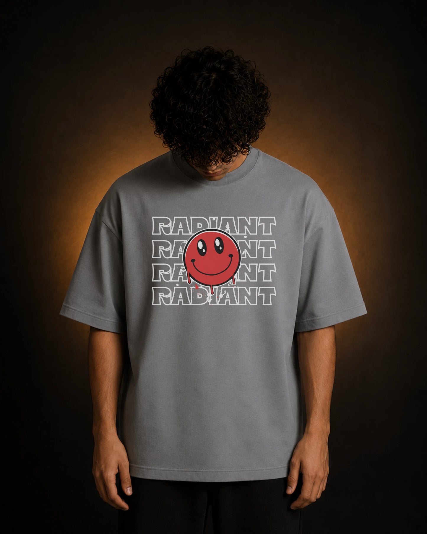 Radiant Smiley — Cool Grey — 1